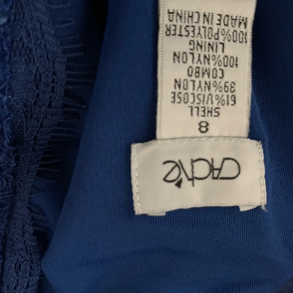 Cache Royal Blue Lace Cocktail Dress size 4 - Picture 5 of 8